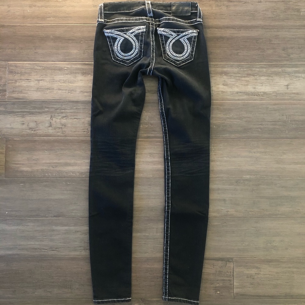 BIG STAR JENAE SKINNY BLACK LOW-RISE JEANS - 25 R
